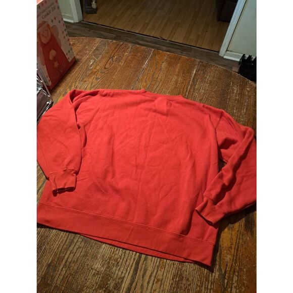 Three Layer Red Round Neck Long Sleeve Fleece Christmas Sweatshirt Large CR280 - Picture 3 of 3